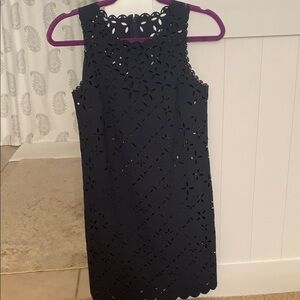 J. Crew Black Cut-Out Mini Dress